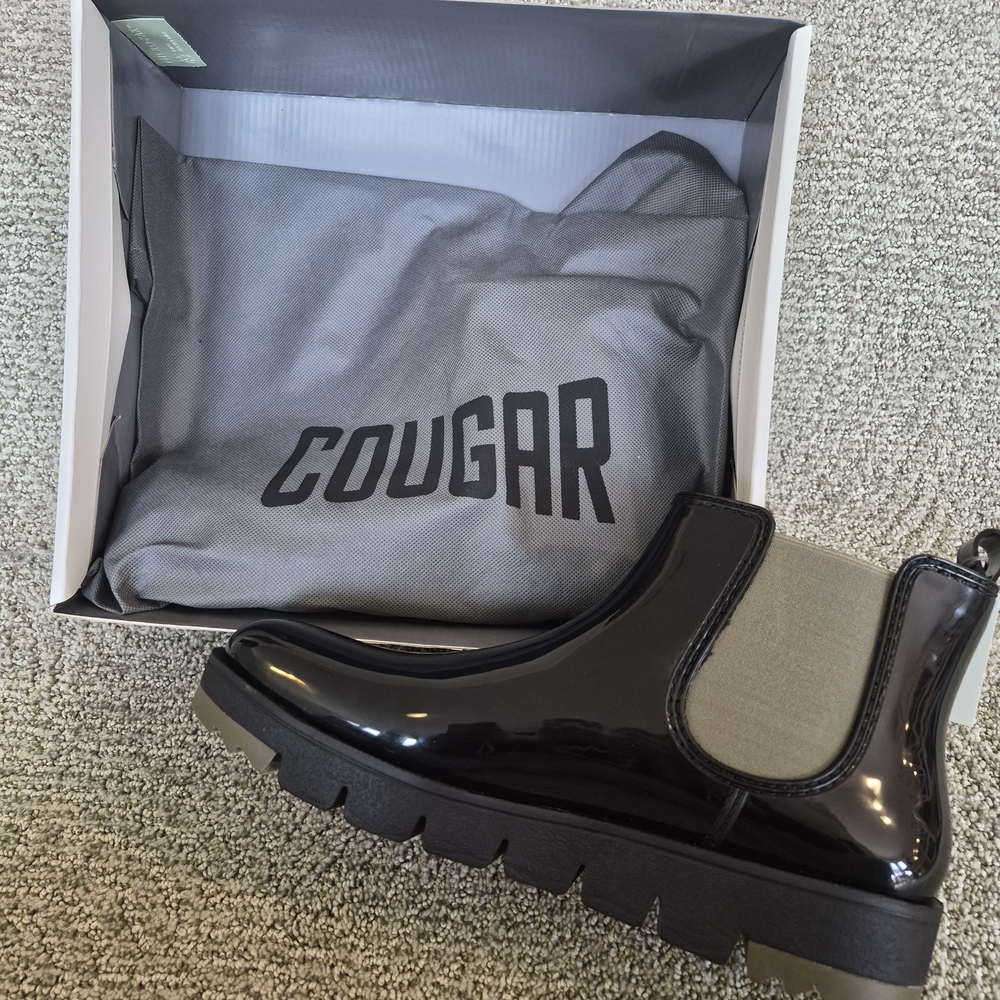 Cougar Women's Glossy Black Rain Boots